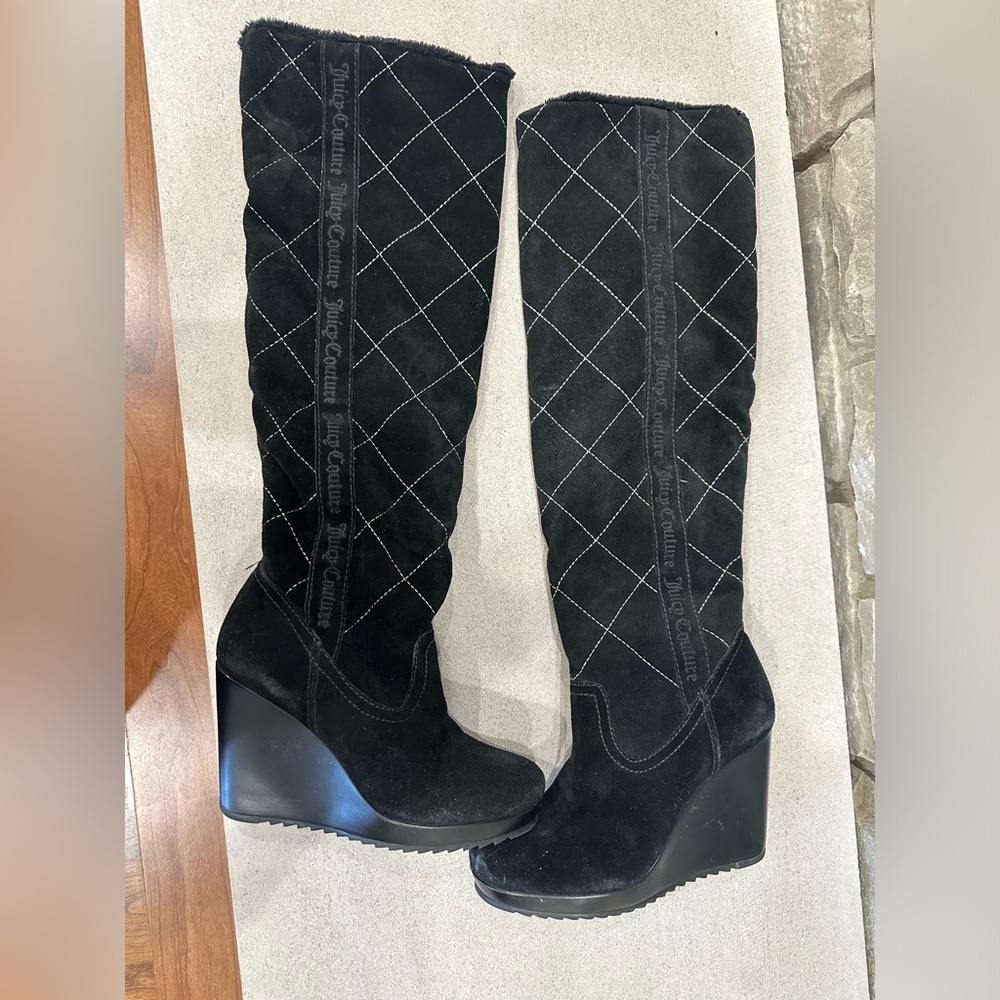 Juicy Couture Over The Knee Boots - Women | Color: Black | Size: 6 - Picture 1 of 7